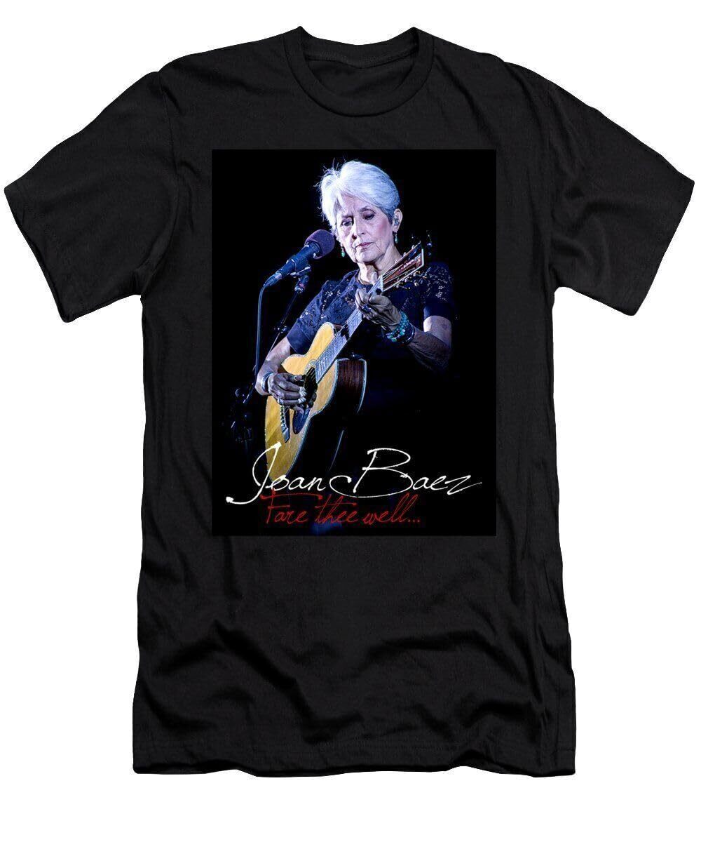 Fare Thee Well Joan Baez 1960s Folk Rock Silver Dagger Tshirt